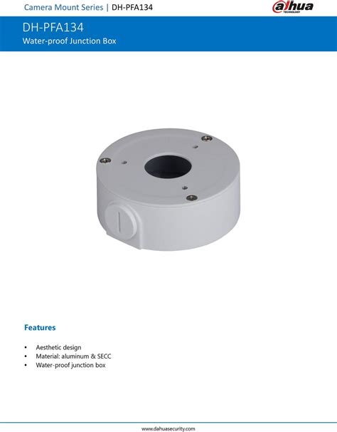 pfa134 junction box|pfa134 datasheet.